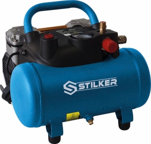 Compresseur 6L 8 bar 1,5CV 230V silencieux