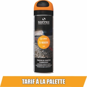 Peinture traceur de chantier 3 à 6 mois orange fluo - aérosol 500ml