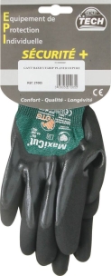 Gants anti coupure enduit nitrile 3/4 dos T9 - carte