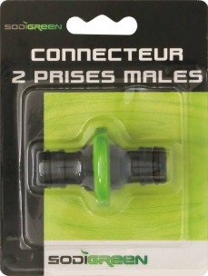 Jonction/raccord droit rapide mâle/mâle PVC