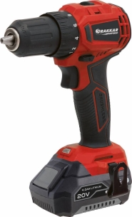 Perceuse visseuse brushless 20V 40Nm 2 batteries 4Ah Li-ion - mallette