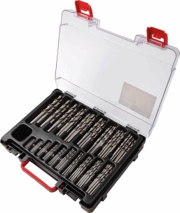 Mallette de 170 forets métaux HSS taillé-meulés PRO Ø1 à 10mm par 0,5mm