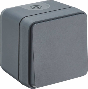 Interrupteur va et vient étanche en saillie 230V