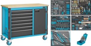 Etabli mobile assistent® avec assortiment - 314 pièces