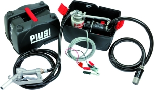 Pompe à gasoil 12V 50 l/min avec tuyau d'aspiration et refoulement - kit en box PVC
