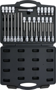 Douilles tournevis 1/2" avec embout hexagonal - coffret de 30 pcs