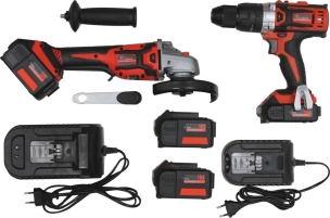 Servante d'atelier 7 tiroirs et 2 portes latérales composée de 69 outils + consommables + électroportatif - modules finition carbone