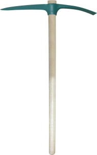 Pioche de terrassier oeil rond 2,5kg avec manche bois 900mm