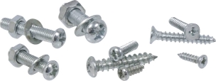 Vis métal/vis bois/rondelle/écrou de M3,5 à M6 - coffret de 347 pcs