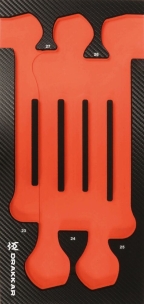 Module mousse 402x189mm carbone vide pour clés mixtes 23 à 27mm
