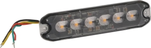 Feu de pénétration 6 LED 12/24V orange extra plat - lot de 30 pcs