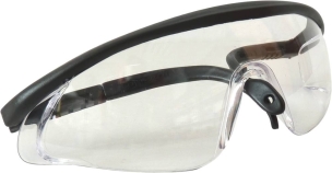 Lunettes de protection incolore avec branches réglables - lot de 12 pcs