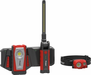 Baladeuse d'atelier LED 1000 lumens repliable rechargeable par induction