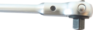Cliquet 1/4" 72 dents réversible tête boule 360° avec bouton poussoir