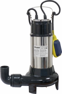 Pompe à eau immergée automatique fonte avec couteau 230V 1100W avec flotteur