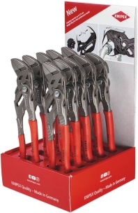 KNIPEX DAYS - Pinces clés grises gainées 250mm avec bouton poussoir - présentoir de 10 pcs