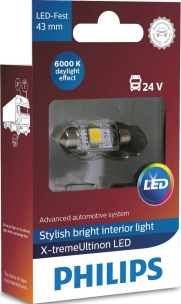 Lampe navette LED 24V 1W SV8,5 10,5X43mm