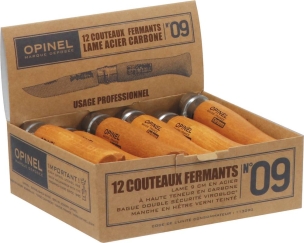 Couteau N°9 avec lame en acier carbone et bague de sécurité