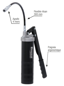 Pompe à graisse manuelle pour cartouche à visser