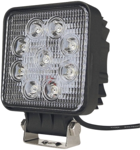 Phare de travail carré LED 10/30V 27W 1800 lumens faisceau large - lot de 20 pcs