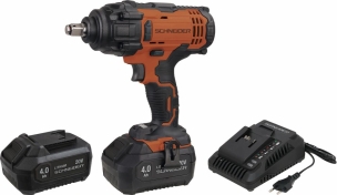 Clé à chocs 1/2" 20V 470/650Nm - 2 batteries 4Ah - 1 chargeur 3A - coffret