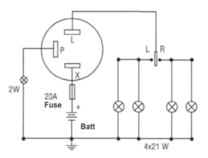 Centrale clignotante 3 bornes 12V 240W - blister