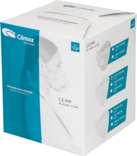 Masque de protection jetable FFP1 avec soupape - lot de 12 boîtes de 12 pcs