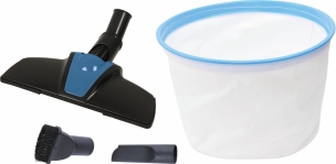 Aspirateur eau et poussière 30L 230V 1200W cuve inox/ prise électroportatif/ décolmatage/ souffleur