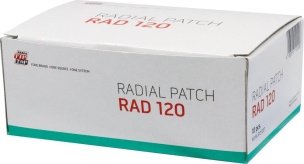 Emplâtre pour pneus RAD 120TL 2 plis 80x125mm - boîte de 10 pcs