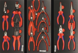Servante d'atelier 8 tiroirs composée de 229 outils - modules finition métal