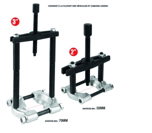 Arrache roulement et guillotine - coffret 12 pcs