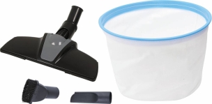 Aspirateur eau et poussière 30L 230V 1200W cuve inox/prise électroportatif/décolmatage/souffleur