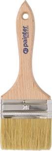 Pinceau queue de morue acrylique à manche bois 76mm - lot de 10 pcs