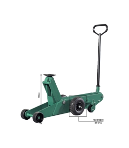 Cric rouleur 10T avec pédale 165/580mm longueur 1,41m