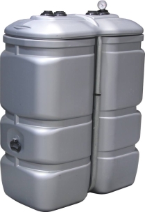 Cuve de stockage gasoil PEHD 750L double paroi
