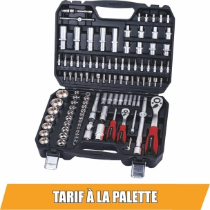 Coffret de douilles 1/4" 1/2" - 110 pcs