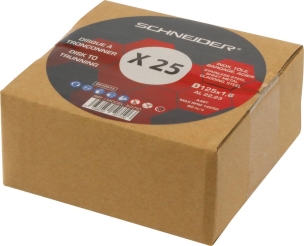 Disque à tronçonner acier/inox 125x1,6x22 - lot de 25 pcs