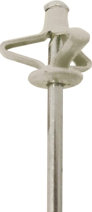 Rivet pétale spécial plaque d'immatriculation blanc 4x18mm - 25 pcs