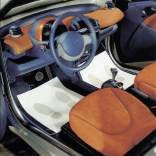 Tapis de sol papier 80g 450x350mm pour voiture - boîte de 500 pcs