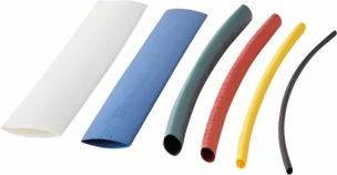 Gaine thermorétractable 2:1 multicolore 90mm - Présentoir de 6 coffrets de 180 pcs