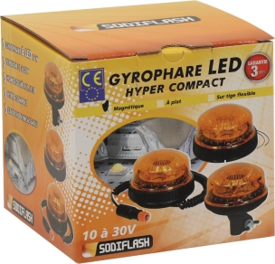 Gyrophare LED rotatif magnétique