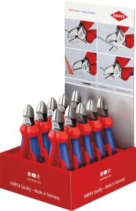 Pinces coupantes 160mm bi-matière - présentoir de 10pc