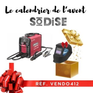 Calendrier de l'Avent - Poste à souder inverter réf.54700 acheté - 1 cagoule de soudage automatique réf.05885 offerte