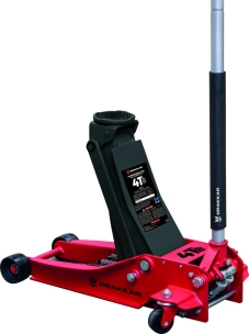 Cric rouleur 4T double piston 105/520mm longueur 765mm