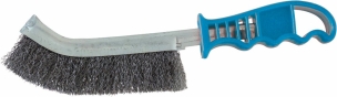 Brosse métallique convexe fil acier 250mm avec manche PVC