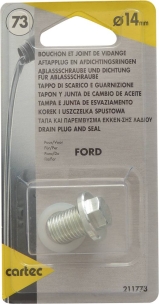 Bouchon de vidange M14 et 2 joints - blister