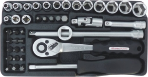 Coffret de douilles 1/4" - 42 pcs