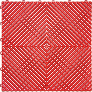 Dalles 40x40cm - rouge - Lot de 6 pcs