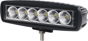 Phare de travail rectangle LED 10/30V 18W 1200 lumens faisceau longue portée - lot de 40 pcs