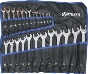 Clés mixtes de 6 à 28/30/32mm full polish - trousse de 25 pcs